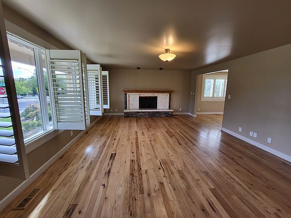 Living room on the main floor-view from the front door