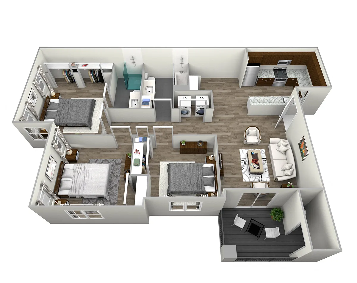 Floor plan 3 Bedroom