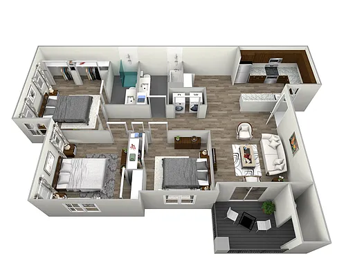 Floor plan 3 Bedroom