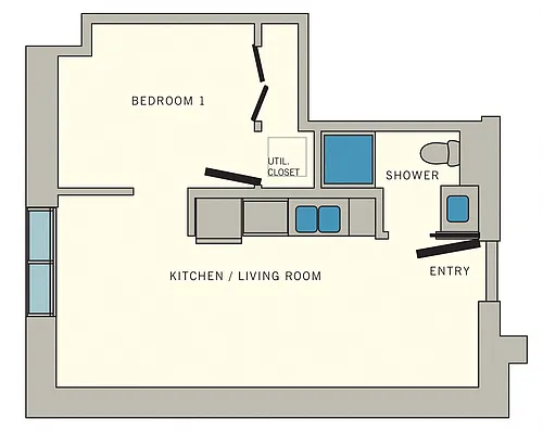 Floor plan D - Studio