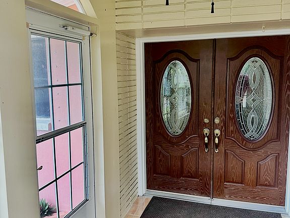 front porch & double doorway