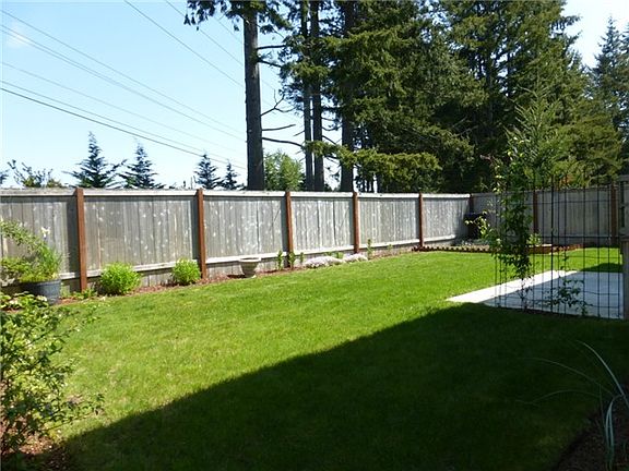 Fenced & private backyard