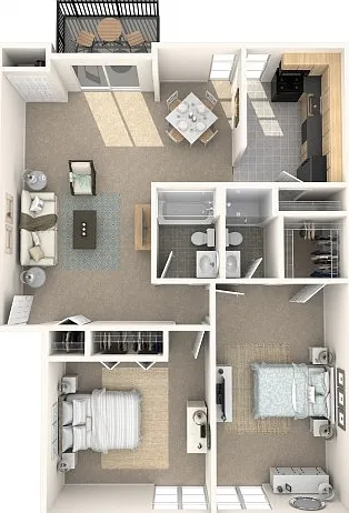 2 Bedrooms, 2 Baths 2 Bedrooms, 2 Baths