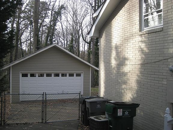 detached two car garage with workshop