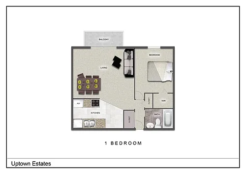 Floor plan 1 Bedroom