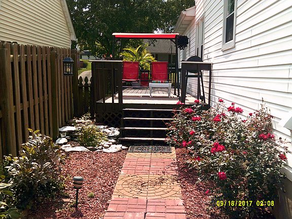 deck and garden