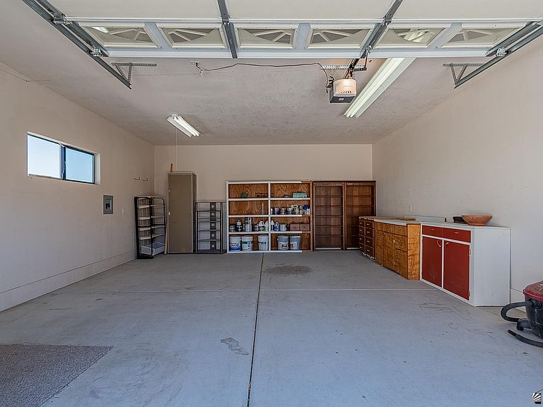 Inside the detached garage