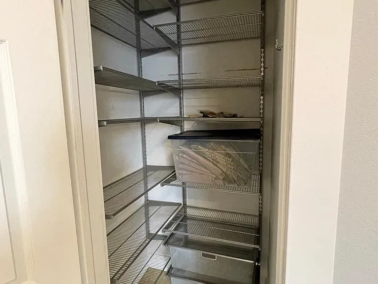 Home Office Closet with Elfa Storage System Also Suitable as a Panty