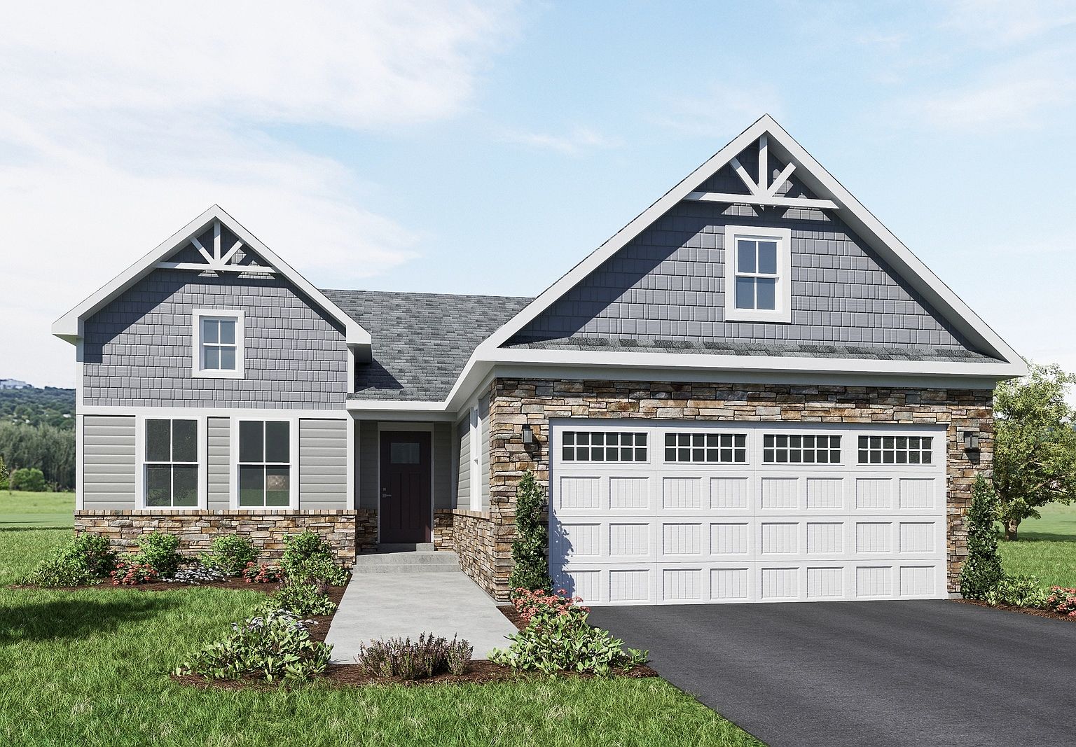 Eden Cay with Basement Plan, Grande Reserve Ranch Homes, Yorkville, IL