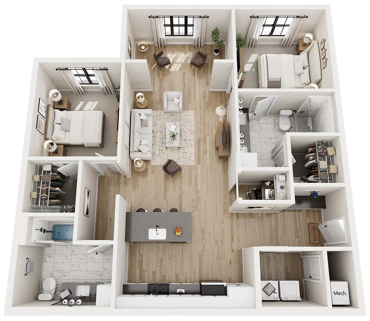 Floor plan 2B-SR