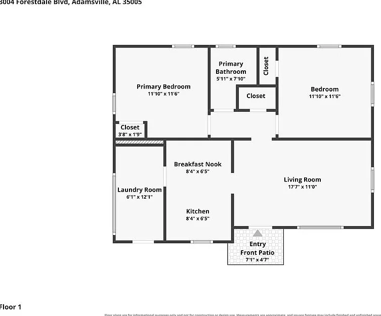 2 bed, 1.0 bath, 776 sqft, $940 — Photo 2