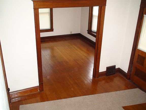 From the stairway looking down into the Foyer and living room.