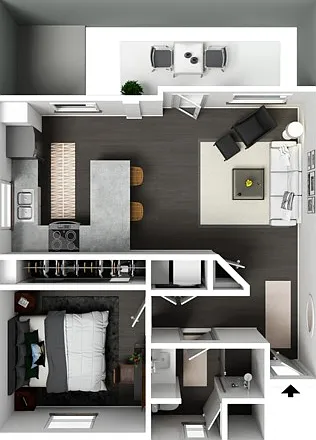 Agave | 1 Bed/1 Bath | 650 SF Agave | 1 Bed/1 Bath | 650 SF