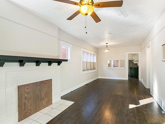 Living room and dining room