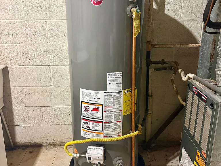 Water heater recently install