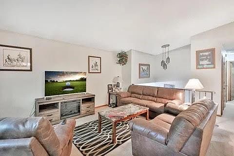 Upstairs living area.