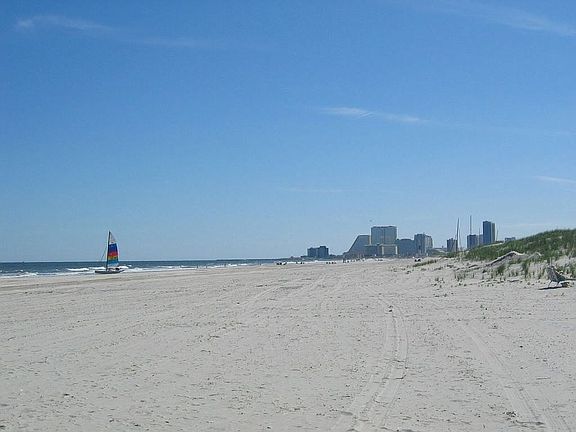 beach in front of unit