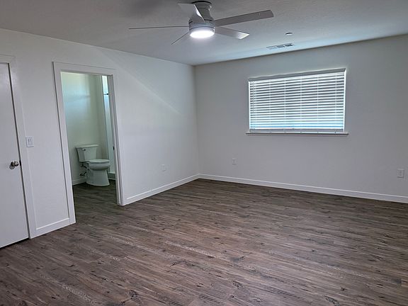 master bedroom, bathroom and walk in closet