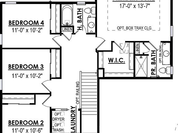 The Second Floor of the Addison Plan