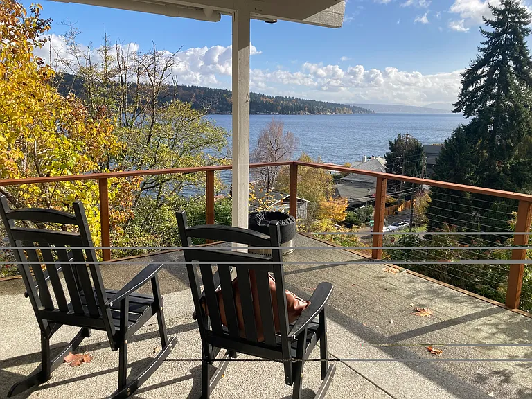 Views from the lower patio.