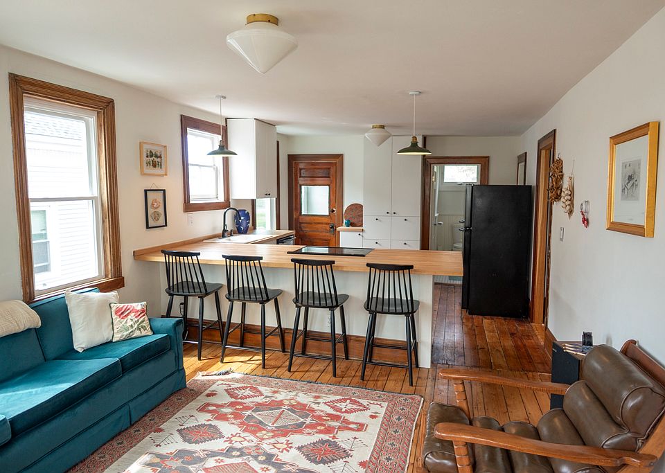 Open kitchen and living room