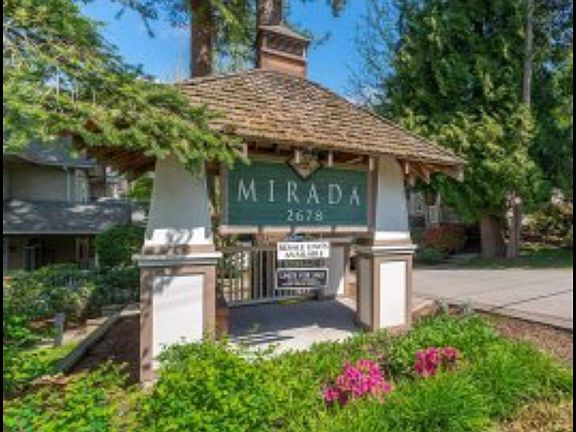 Front entrance to Mirada townhomes complex off King George BLVD, there is also a back entrance from Parkway Drive