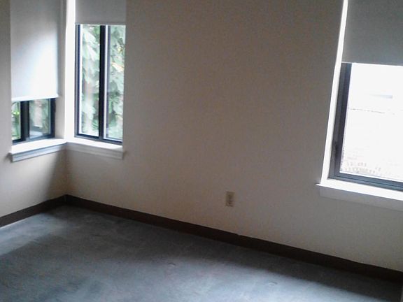 Corner windows in living room