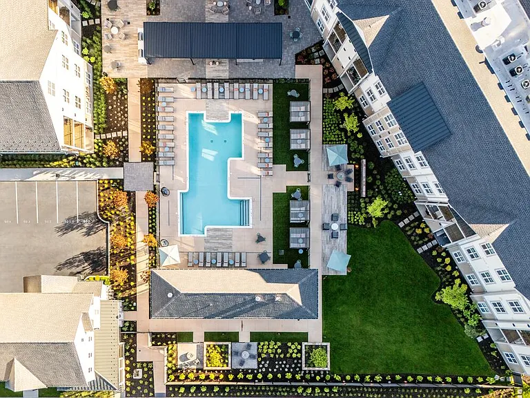Main courtyard with pool and sundeck