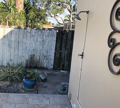 outdoor shower