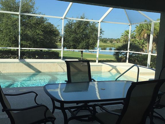 Golf course and water view