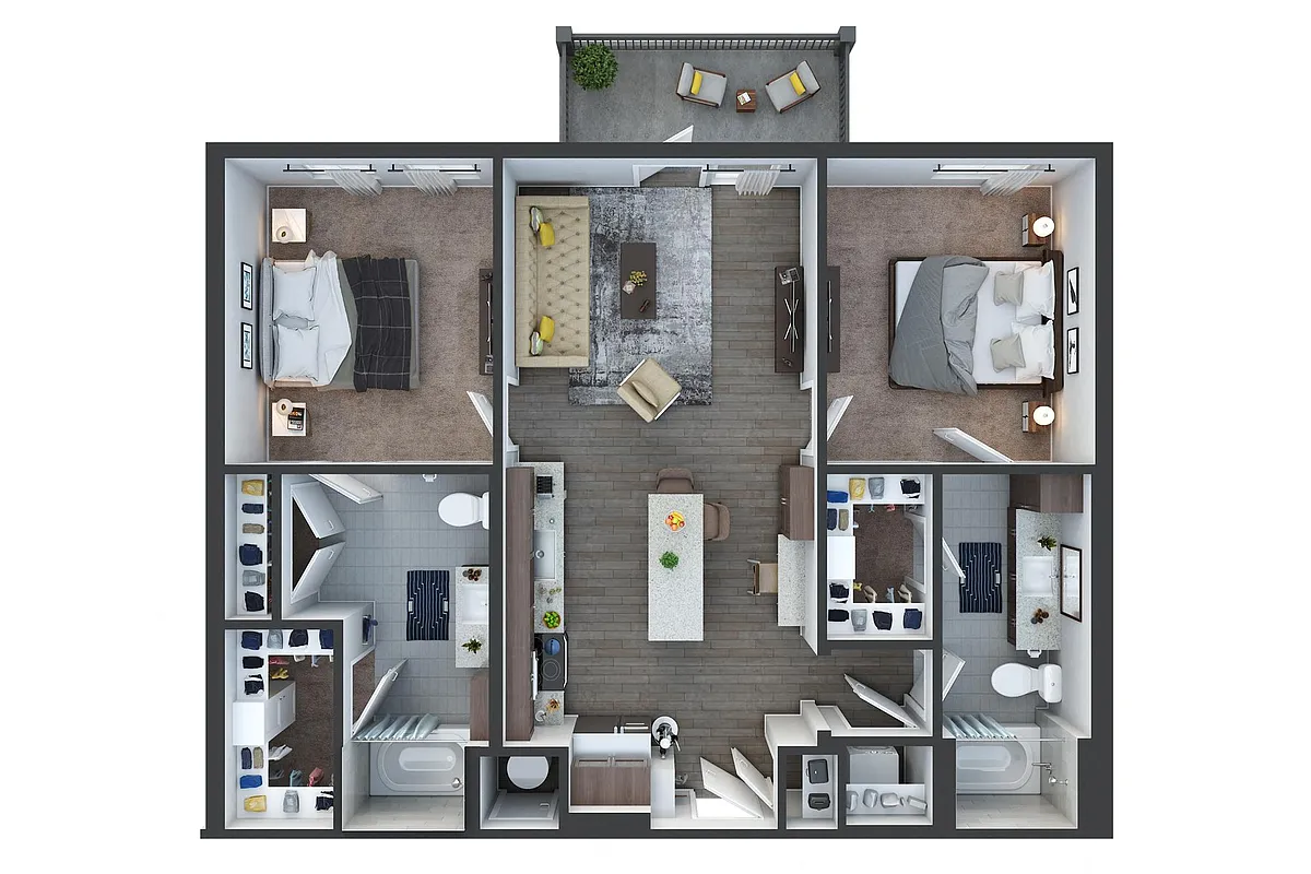 Floor plan B1b