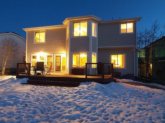 Fenced Backyard, Deck & Flagstone Patios