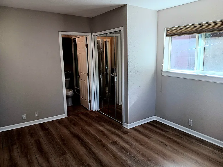 Master bedroom access to bathroom and 2nd closet.