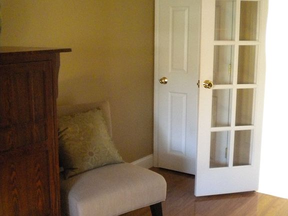 French doors to foyer