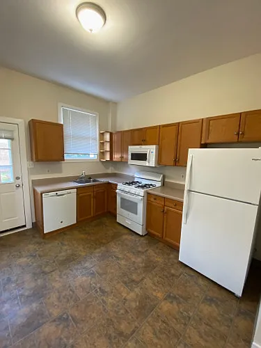 Kitchen with dishwasher and gas stove