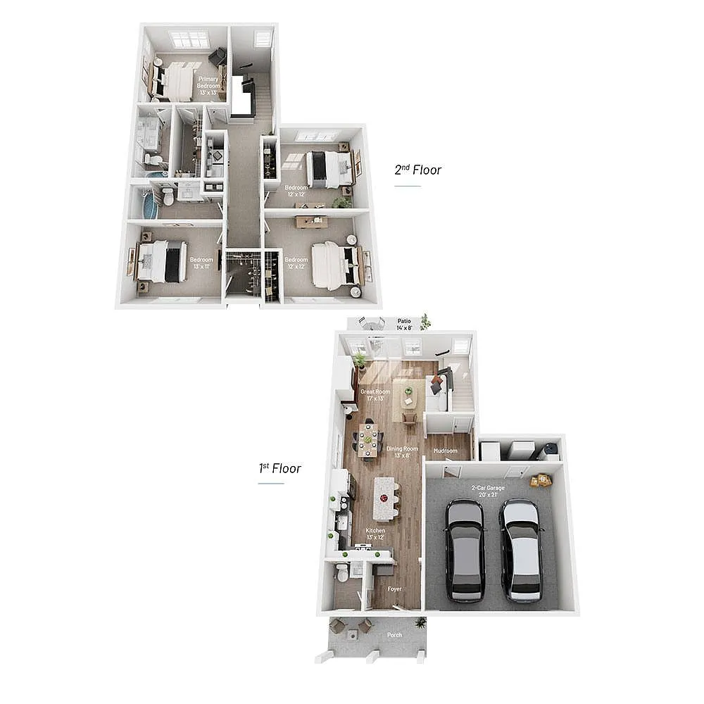 Floor plan E1 - Sawyer