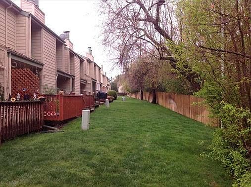 Back deck and green belt