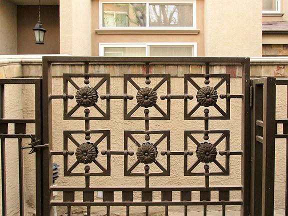 Wrought Iron gated entry