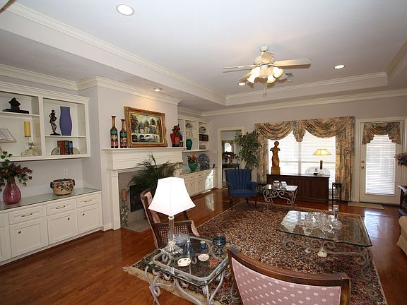 View from the entry of the den.