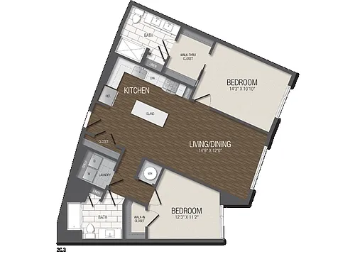 Floor plan T.2C3