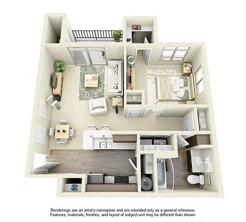 Floor plan 1B1D