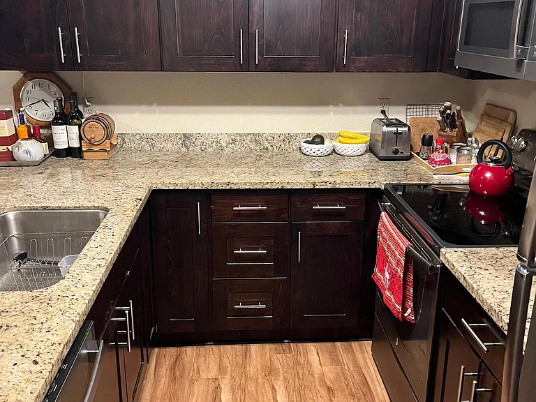 chef's kitchen with quality appliances