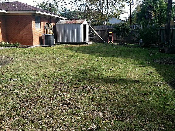 Large backyard