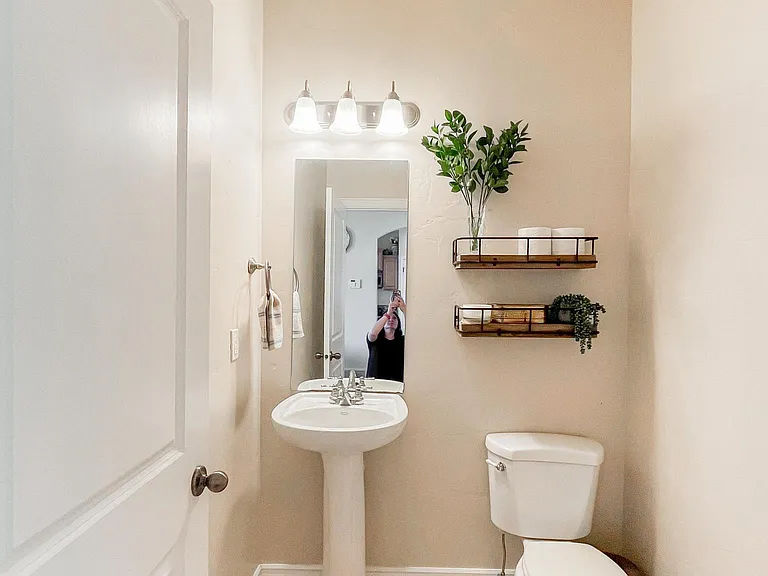 Main level powder room