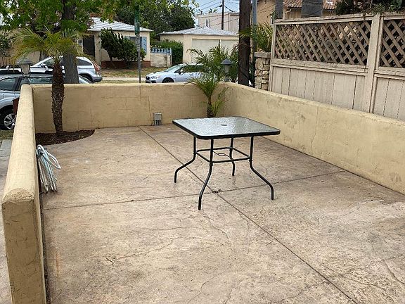 Large front patio