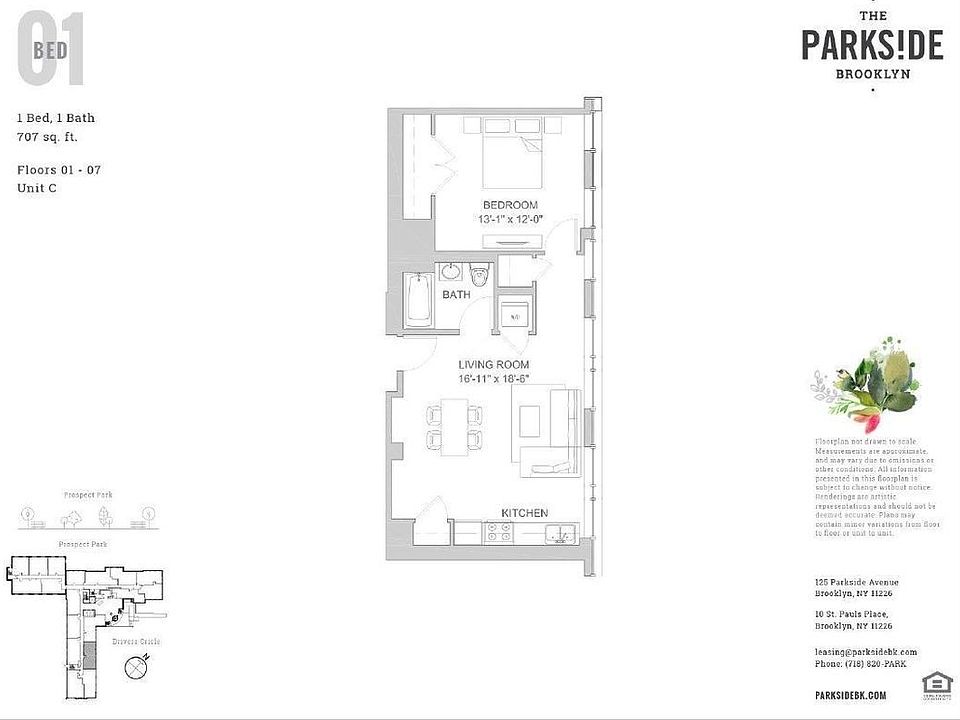 1st image of 123 Parkside Ave APT 7C
