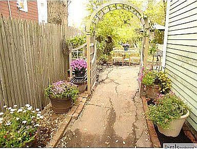 side path to the backyard