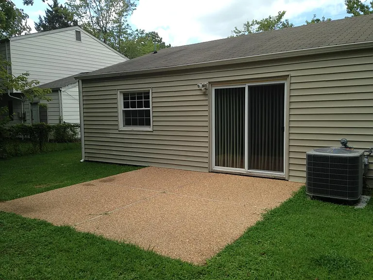 Large patio