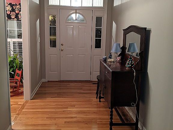 Foyer with Dining Room on left