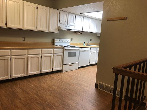 Very large and bright kitchen.